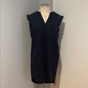 4Our Dreamers Navy Sleeveless Linen Dress Size Medium
